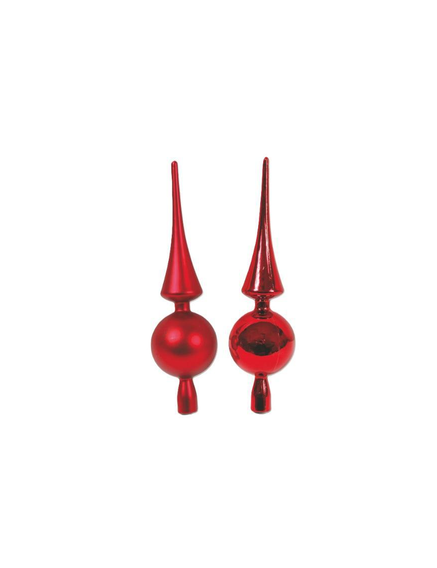 PUNTALE METALLIZZATO O OPACO ROSSO 30cm
