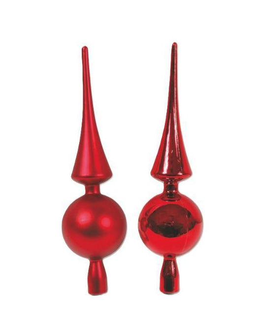 PUNTALE METALLIZZATO O OPACO ROSSO 30cm
