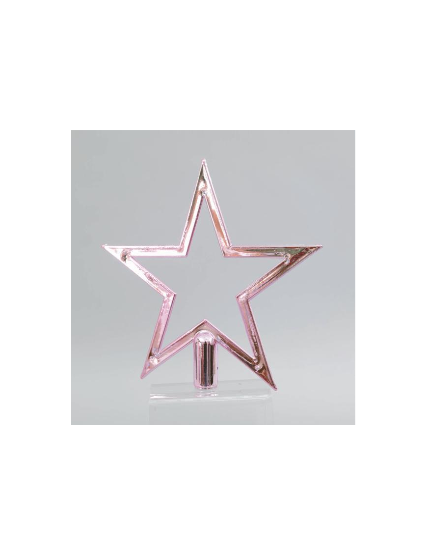 PUNTALE PVC STELLA ROSA 20cm