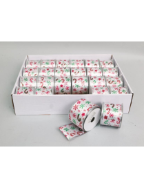RIBBON ROLL 6.3x2.7m CHRISTMAS BOW DECORATION