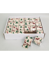 RIBBON ROLL 6.3x2.7m REINDEER DECORATION