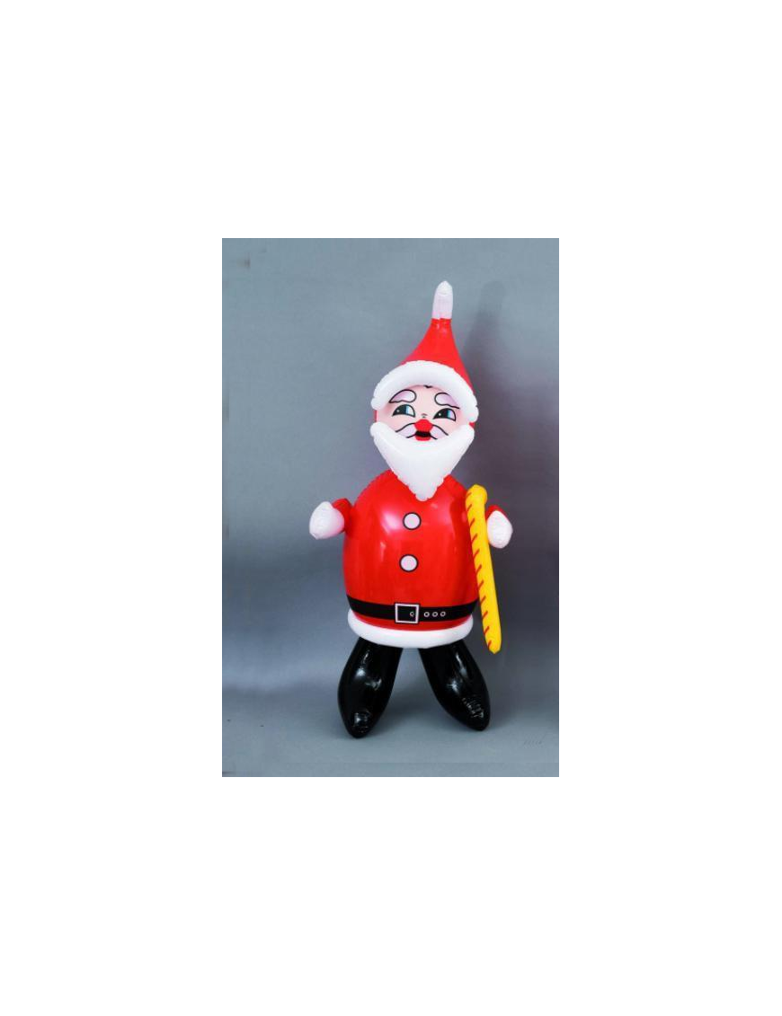 BABBO NATALE  GONFIABILE  ROSSO 100cm