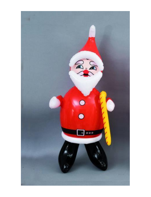 BABBO NATALE  GONFIABILE  ROSSO 100cm