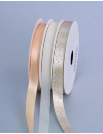 RIBBON ROLL mm10x9m GOLD/IVORY/FLAKES