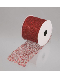 ROLL OF RED NET TAPE mm63x2.7m