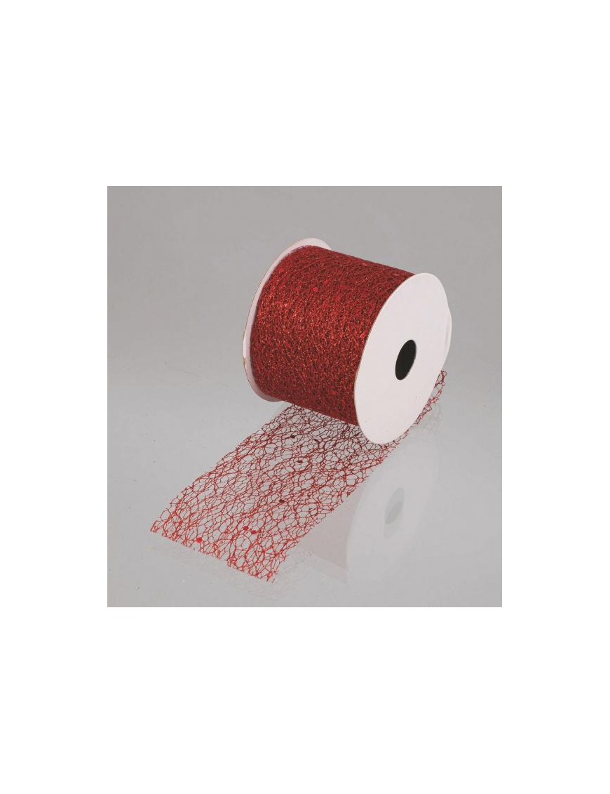 ROTOLO NASTRO RETE ROSSO mm63x2,7mt