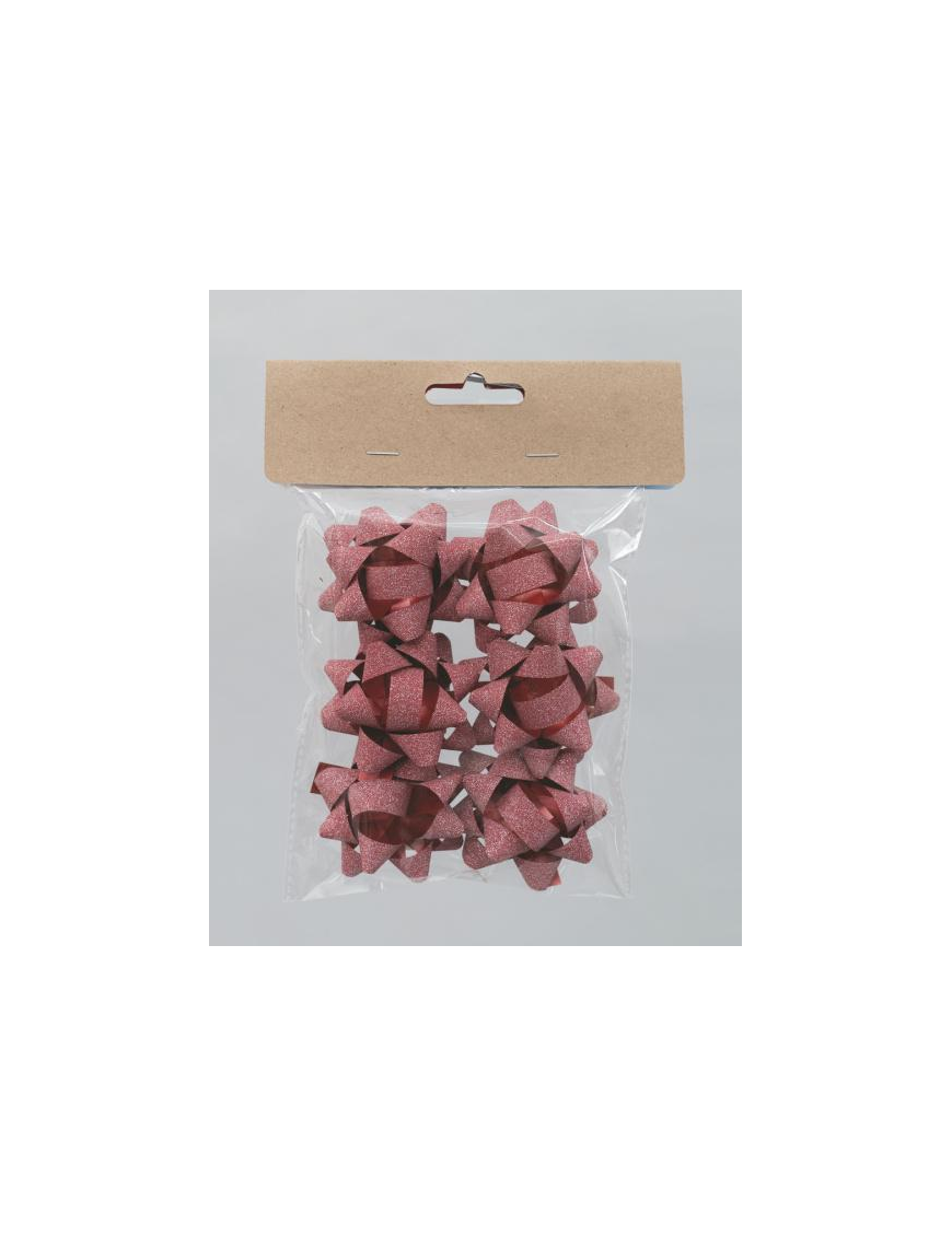 COCCARDE ROSSO 6cm 6pezzi