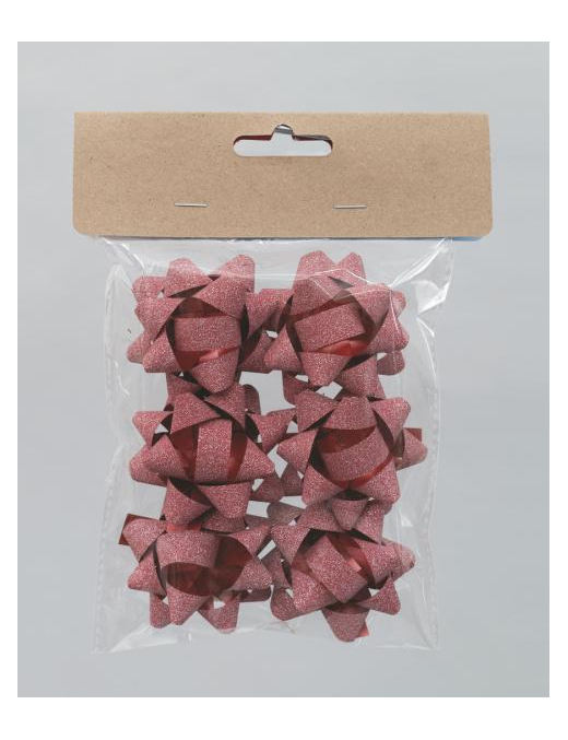 COCCARDE ROSSO 6cm 6pezzi