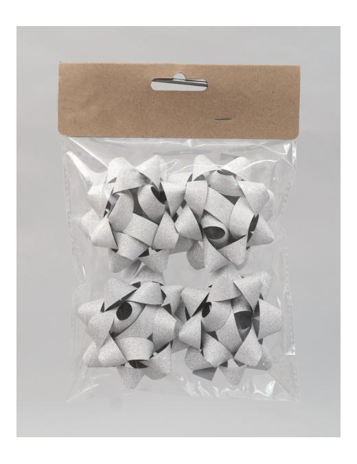 COCCARDE ARGENTO 8cm 4pezzi