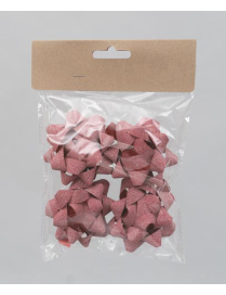 COCCARDE ROSSO 8cm 4pezzi