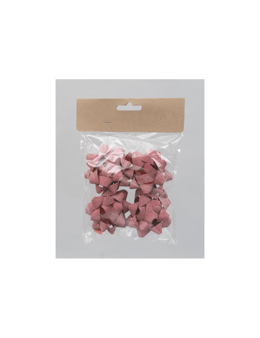 COCCARDE ROSSO 8cm 4pezzi
