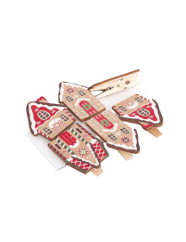 Wooden Pegs for Package Closure, 6 pieces, 4cm