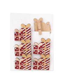 Wooden Pegs for Package Closure, 6 pieces, 4cm