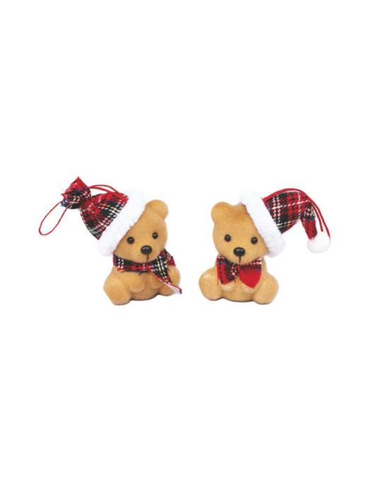 8cm BROWN POLYSTYRENE BEAR