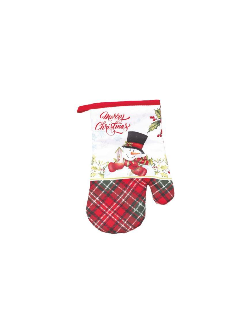 SNOWMAN LINE OVEN GLOVE 19x27