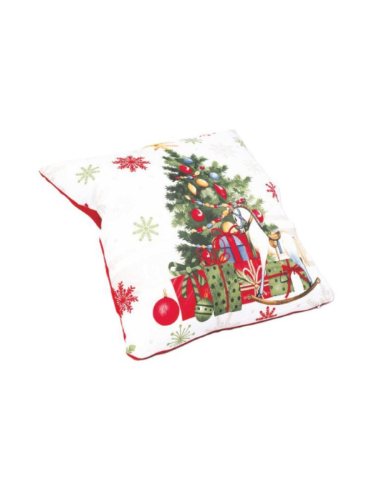 XMAS TREE LINE POLYESTER CUSHION 40cm
