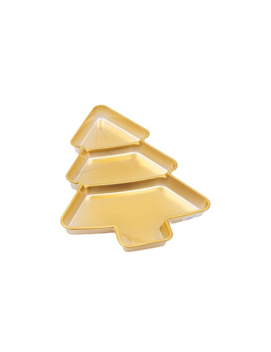 LINEA PLASTICA  ORO VASSOIO ALBERO 40x29cm