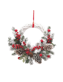 35cm DOOR BACKPLATE WITH BRANCHES AND BERRIES