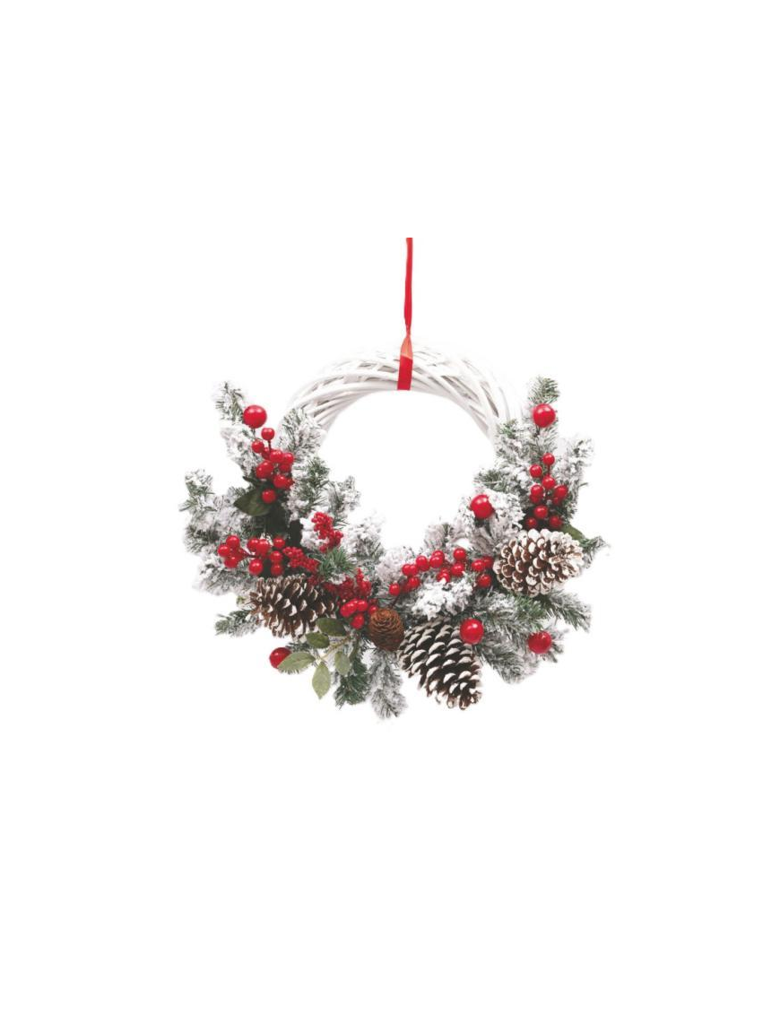 35cm DOOR BACKPLATE WITH BRANCHES AND BERRIES