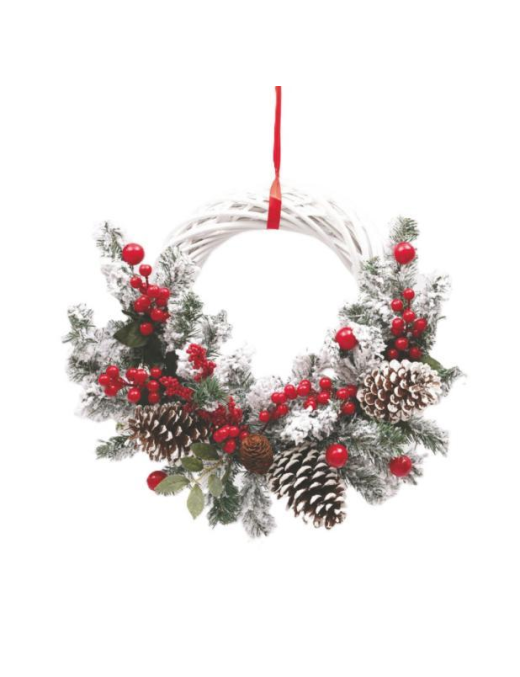 35cm DOOR BACKPLATE WITH BRANCHES AND BERRIES
