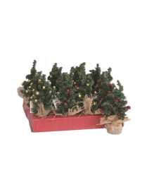 ALBERELLO PVC VERDE 22cm BASE JUTA