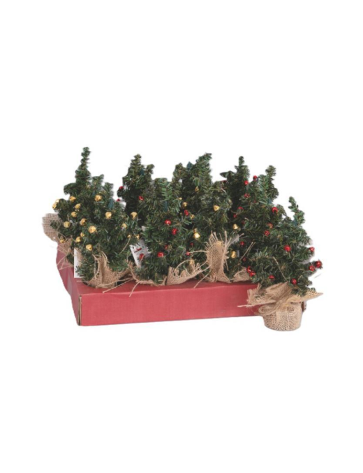 ALBERELLO PVC VERDE 22cm BASE JUTA