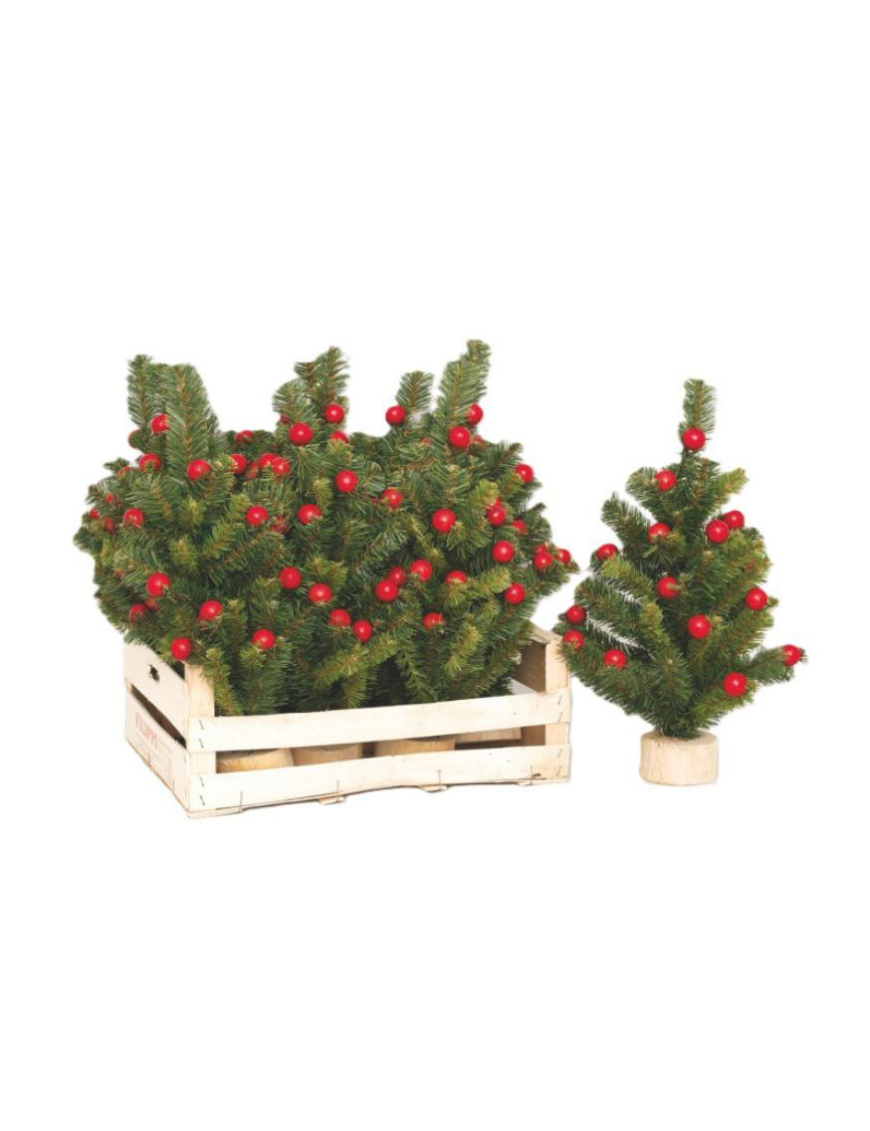 ALBERELLO PVC VERDE 50cm CON BACCHE