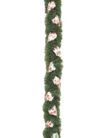 GHIRLANDA VERDE PVC cm10x2,5mt CON NASTRO