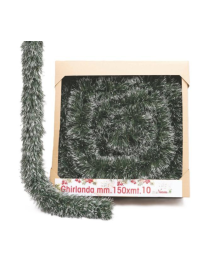 GHIRLANDA VERDE PVC mm150x10mt PUNTE BIANCHE