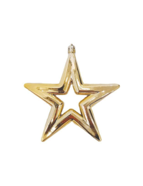 PVC HANGER STAR 14cm GOLD