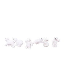 APPENDINO PVC ORSETTO FLOCCATO 10cm BIANCO