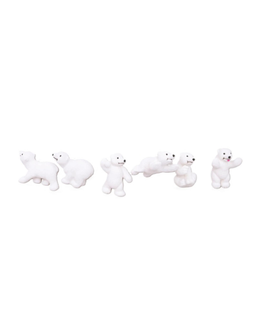 APPENDINO PVC ORSETTO FLOCCATO 10cm BIANCO