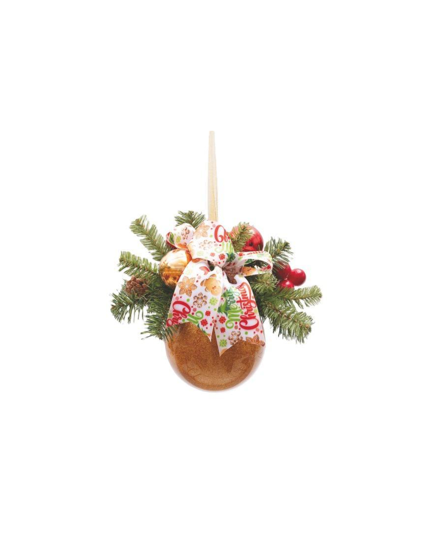GOLD GINGERBREAD POLYSTYRENE SPHERE 150mm