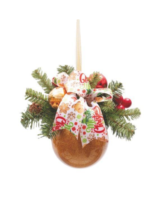 GOLD GINGERBREAD POLYSTYRENE SPHERE 150mm