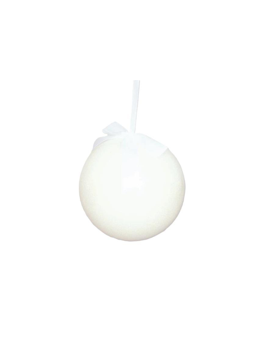 WHITE GLITTER EFFECT SPHERE 200mm