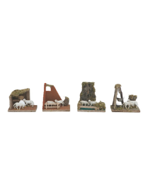 AMBIENTAZIONE CON PECORE 14x8x13cm