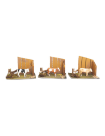 AMBIENTAZIONE CON MUCCA 14x8x9,cm