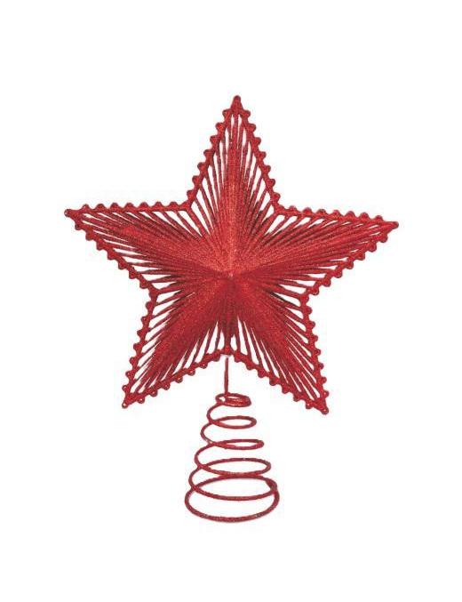 PUNTALE STELLA 20x21cm ROSSO