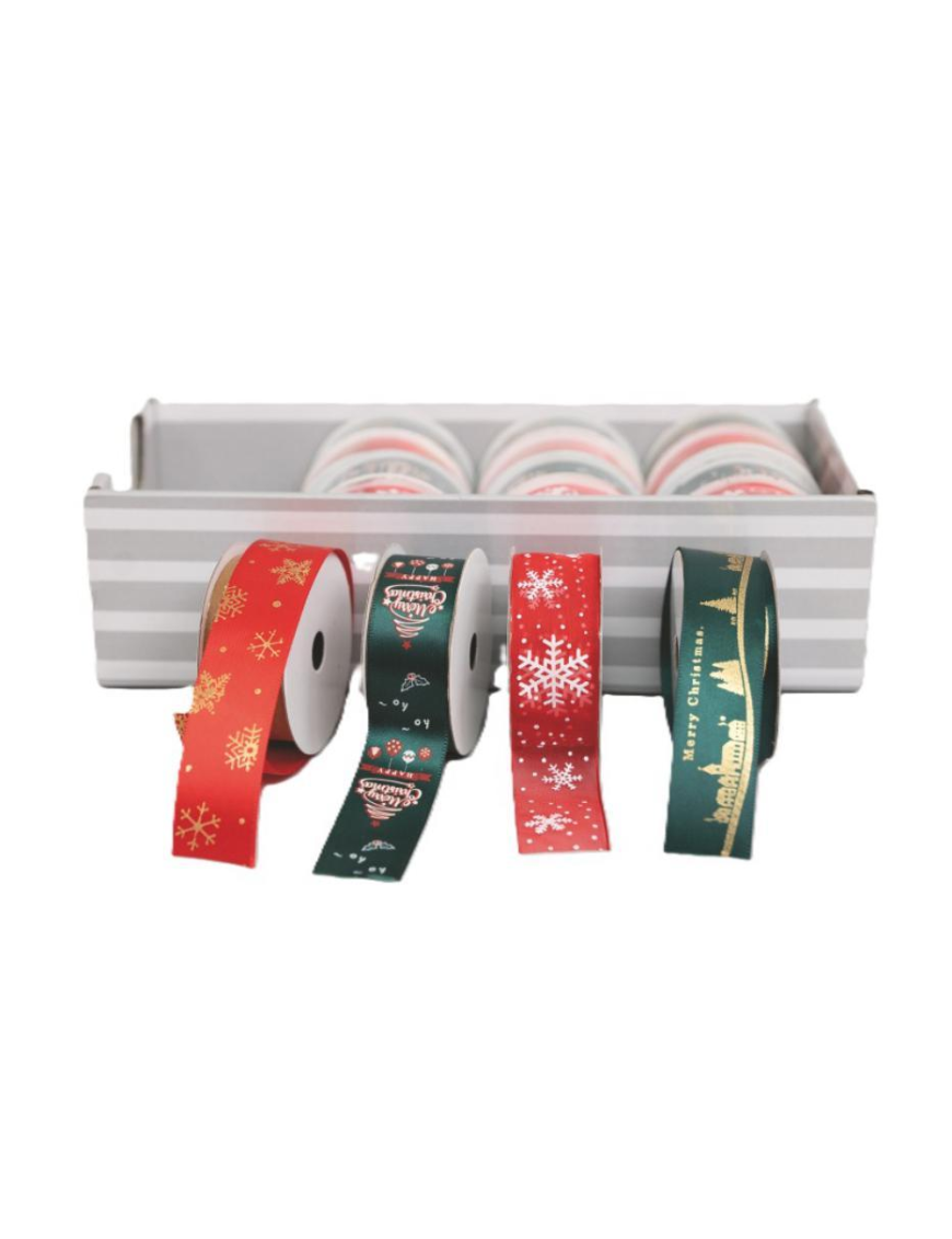 ROTOLO NASTRO cm2,5x2mt DECORO NATALE