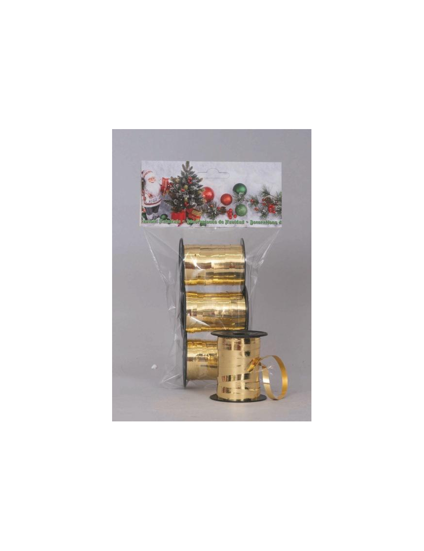 5mm x 10mt GOLD POLYPROPYLENE TAPE 3 pieces
