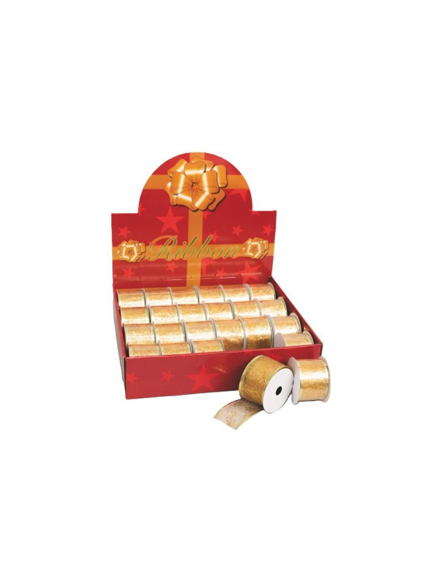 DECORATIVE RIBBON ROLL 50mm x 2mt GOLD
