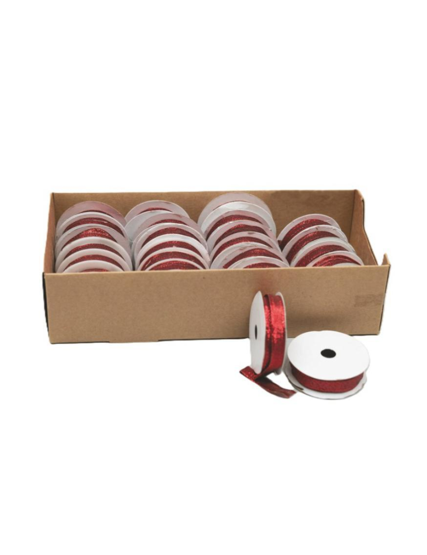 NASTRINO POLIESTERE mm15x2mt ROSSO