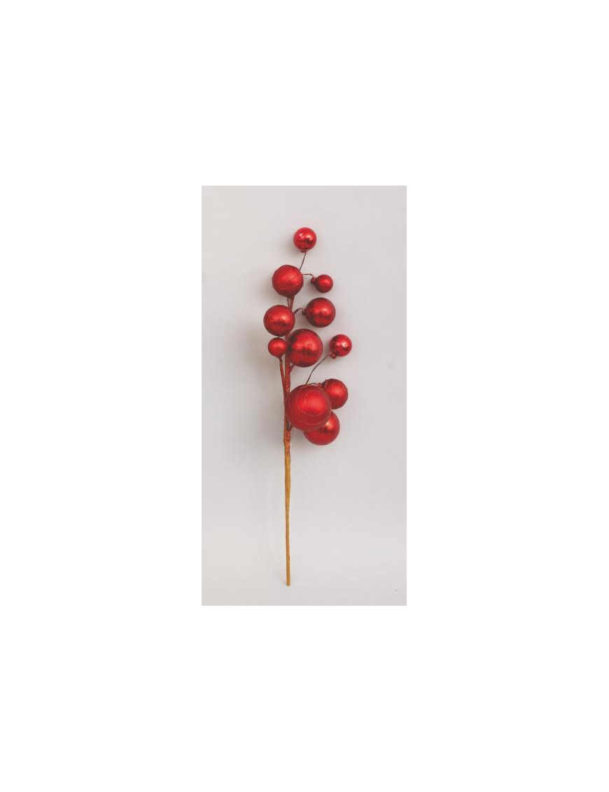 RAMETTO BACCHE ROSSO 46cm AP-40157