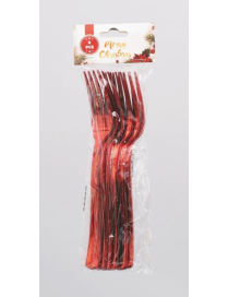 L.PL ROSSO FORCHETTE 6pz 19cm 16427