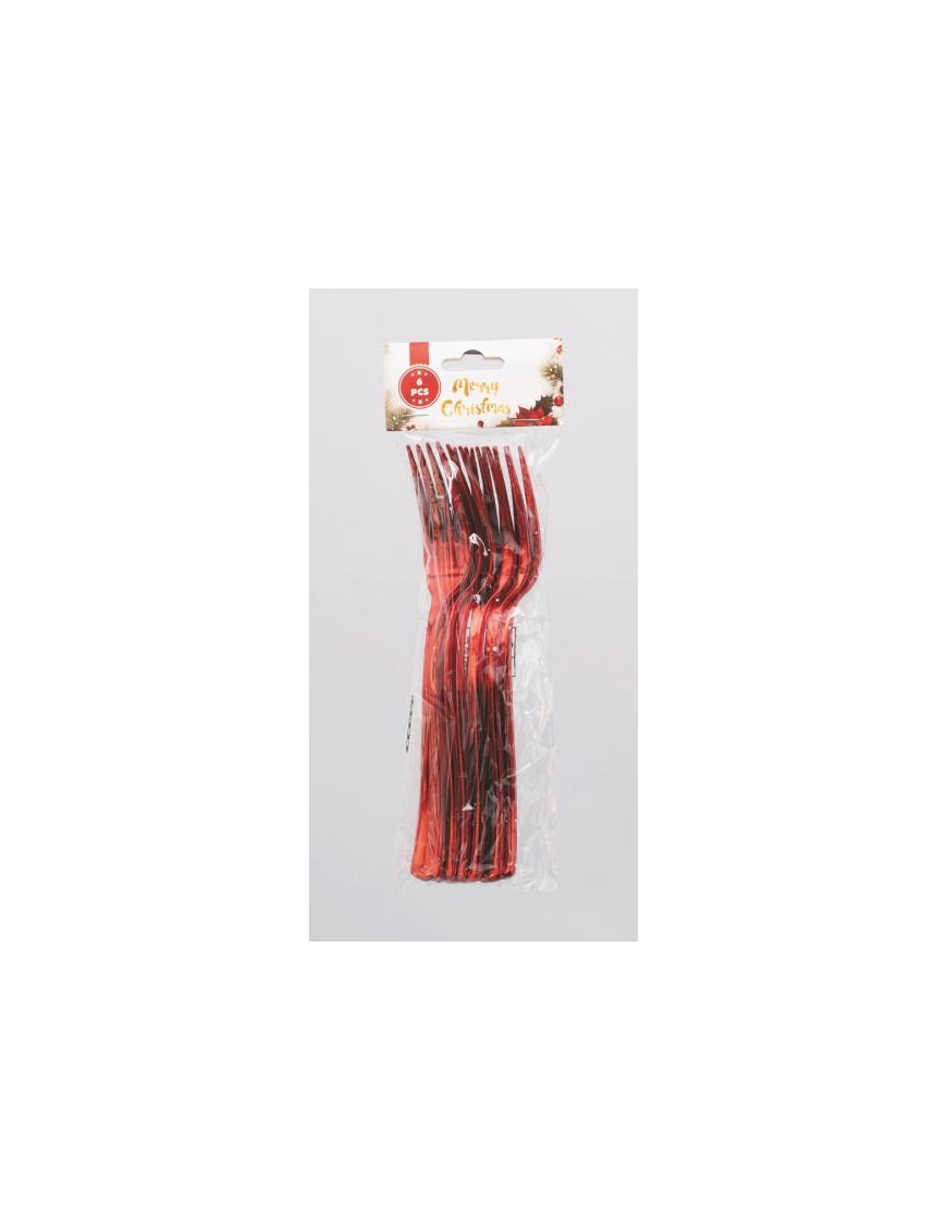 L.PL ROSSO FORCHETTE 6pz 19cm 16427