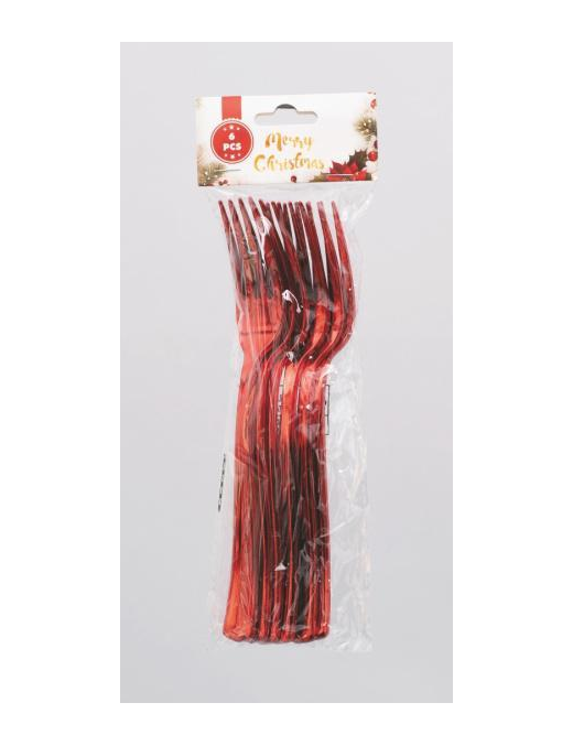 L.PL ROSSO FORCHETTE 6pz 19cm 16427