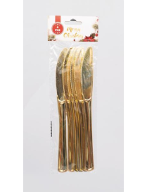L.PL ORO COLTELLI 6pz 20cm 16435