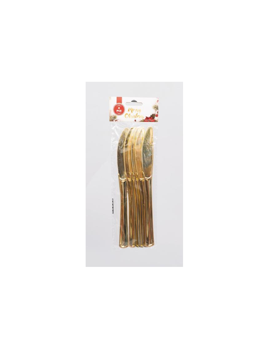 L.PL ORO COLTELLI 6pz 20cm 16435