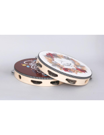 TAMBURELLO LEGNO DEC.NAT. 18cm 40286