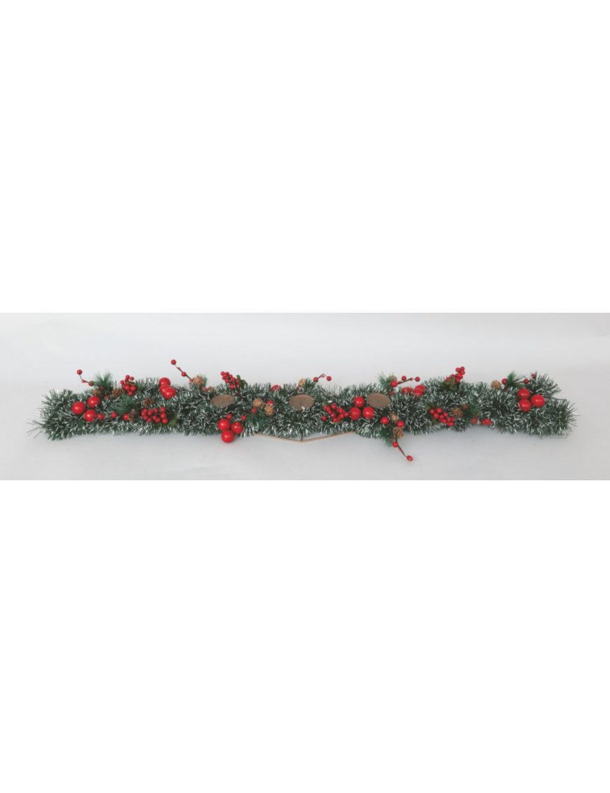 PORTACANDELE RUNNER 12x110cm PUNTE BIANC